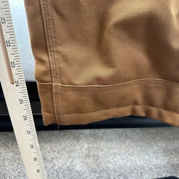 Carhartt Firm Duck Insulated Bib Overalls Loose Fit Workwear L Short OR4393-M - Picture 8 of 10